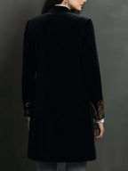 Leontina | Blazer Entallado Estampado Barroco Negro