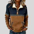 Candela | Jersey con Media Cremallera y Cuello Sherpa