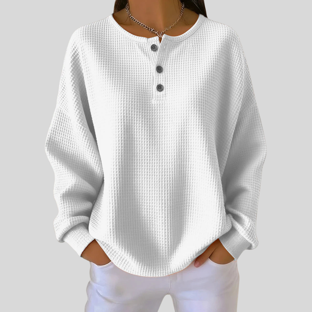 Maialen | Sudadera Henley Casual