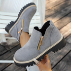 Nicoletta | Botines elegantes con cremallera dorada
