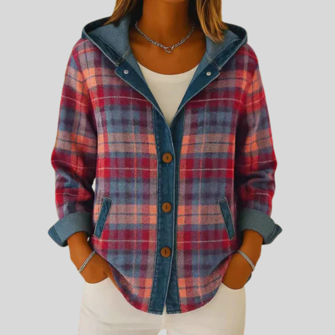 Ximena | Sobrecamisa de Cuadros Forrada