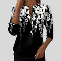 Fuensanta | Sudadera Floral con Cremallera