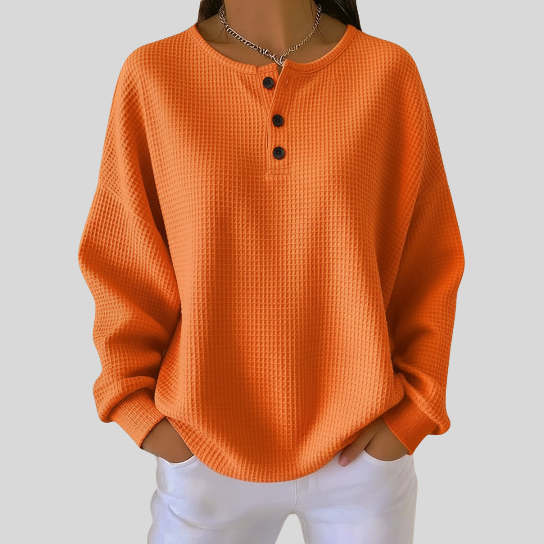 Maialen | Sudadera Henley Casual