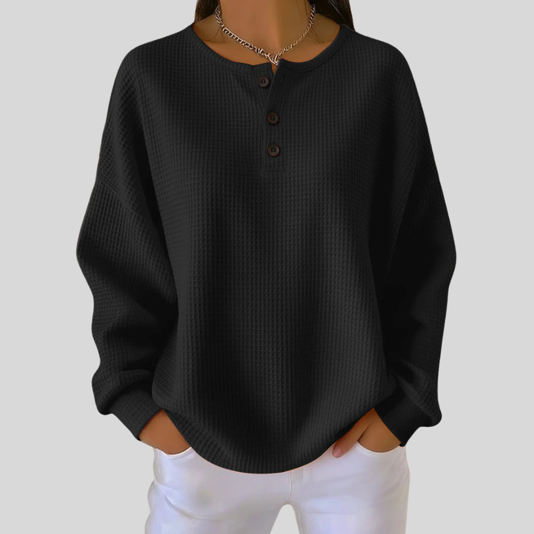 Maialen | Sudadera Henley Casual