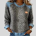 Lucrecia | Jersey de Leopardo con Cuello Vaquero