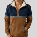 Candela | Jersey con Media Cremallera y Cuello Sherpa
