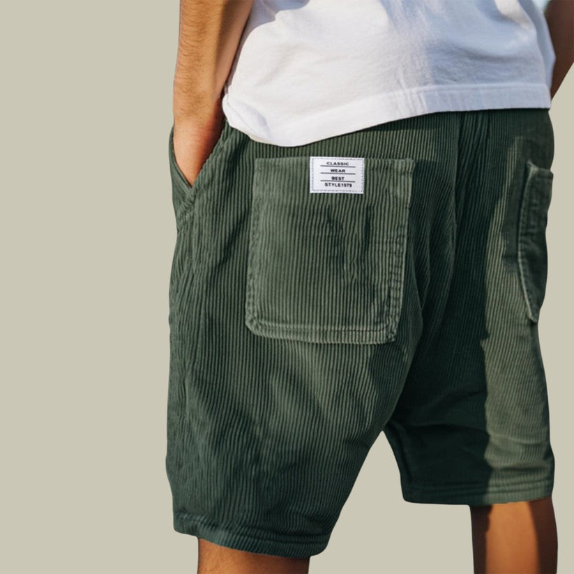 Varel | Pantalones Cortos de Pana con Cintura Elástica