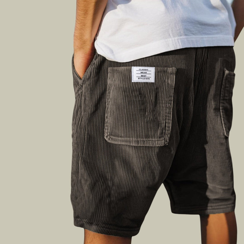 Varel | Pantalones Cortos de Pana con Cintura Elástica