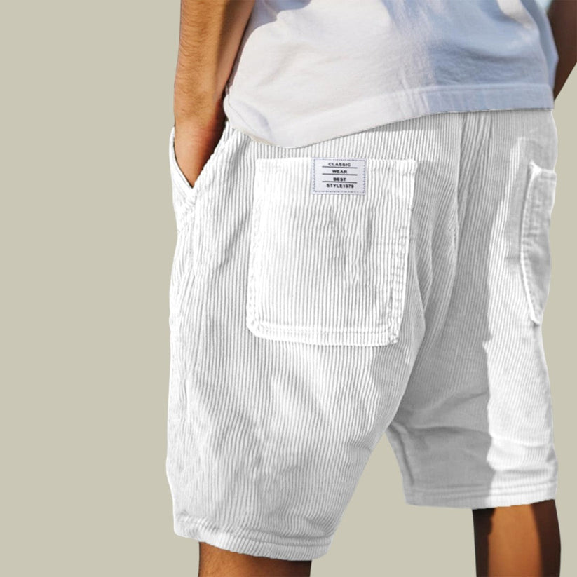 Varel | Pantalones Cortos de Pana con Cintura Elástica