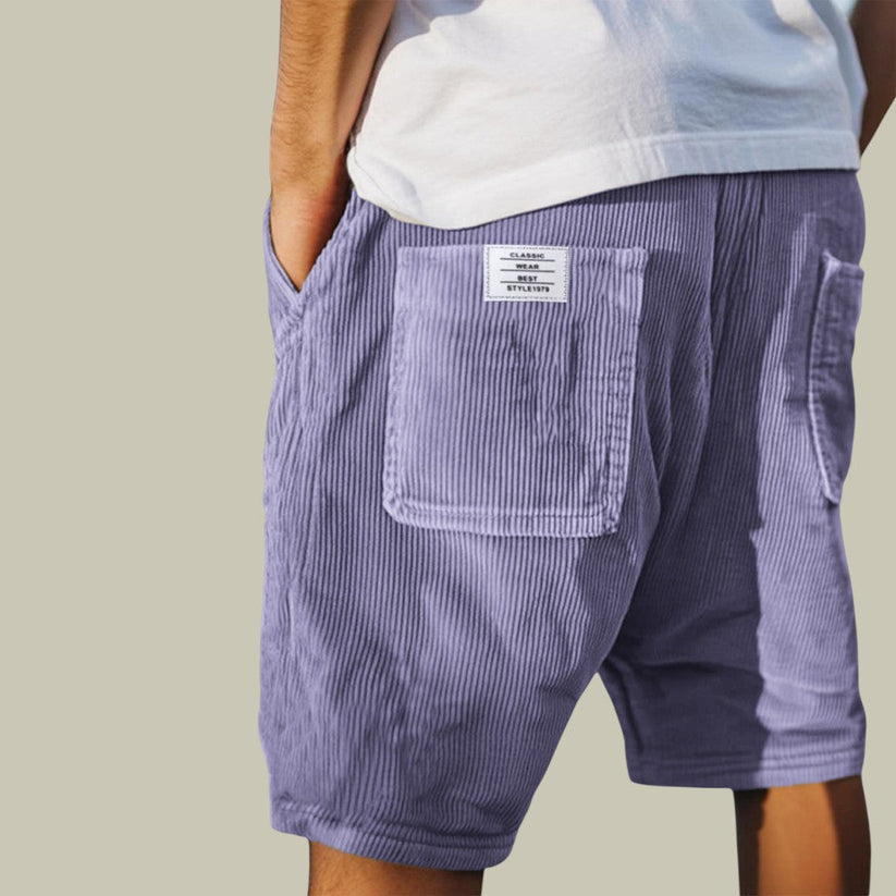 Varel | Pantalones Cortos de Pana con Cintura Elástica