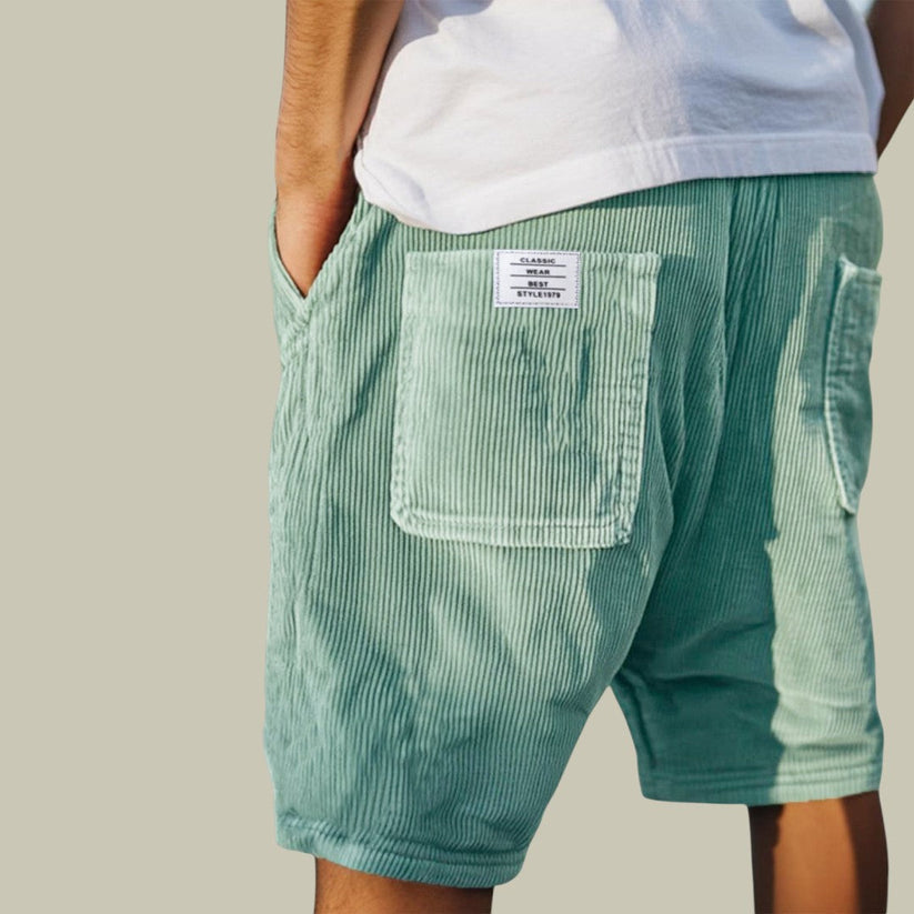 Varel | Pantalones Cortos de Pana con Cintura Elástica