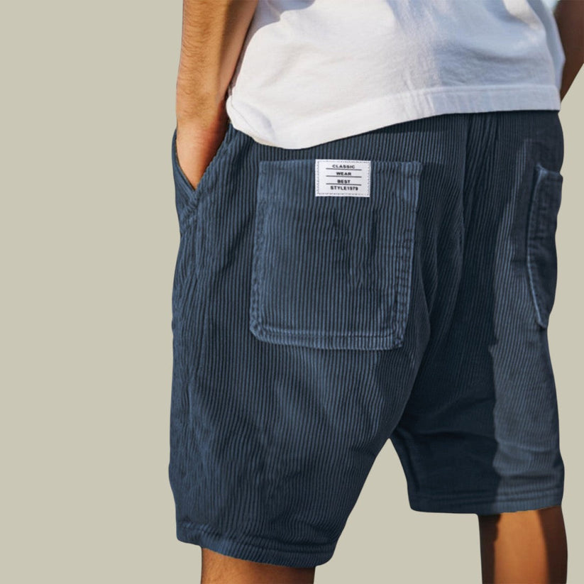 Varel | Pantalones Cortos de Pana con Cintura Elástica