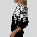 Fuensanta | Sudadera Floral con Cremallera