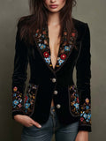 Apolonia | Blazer con Bordado Floral Multicolor