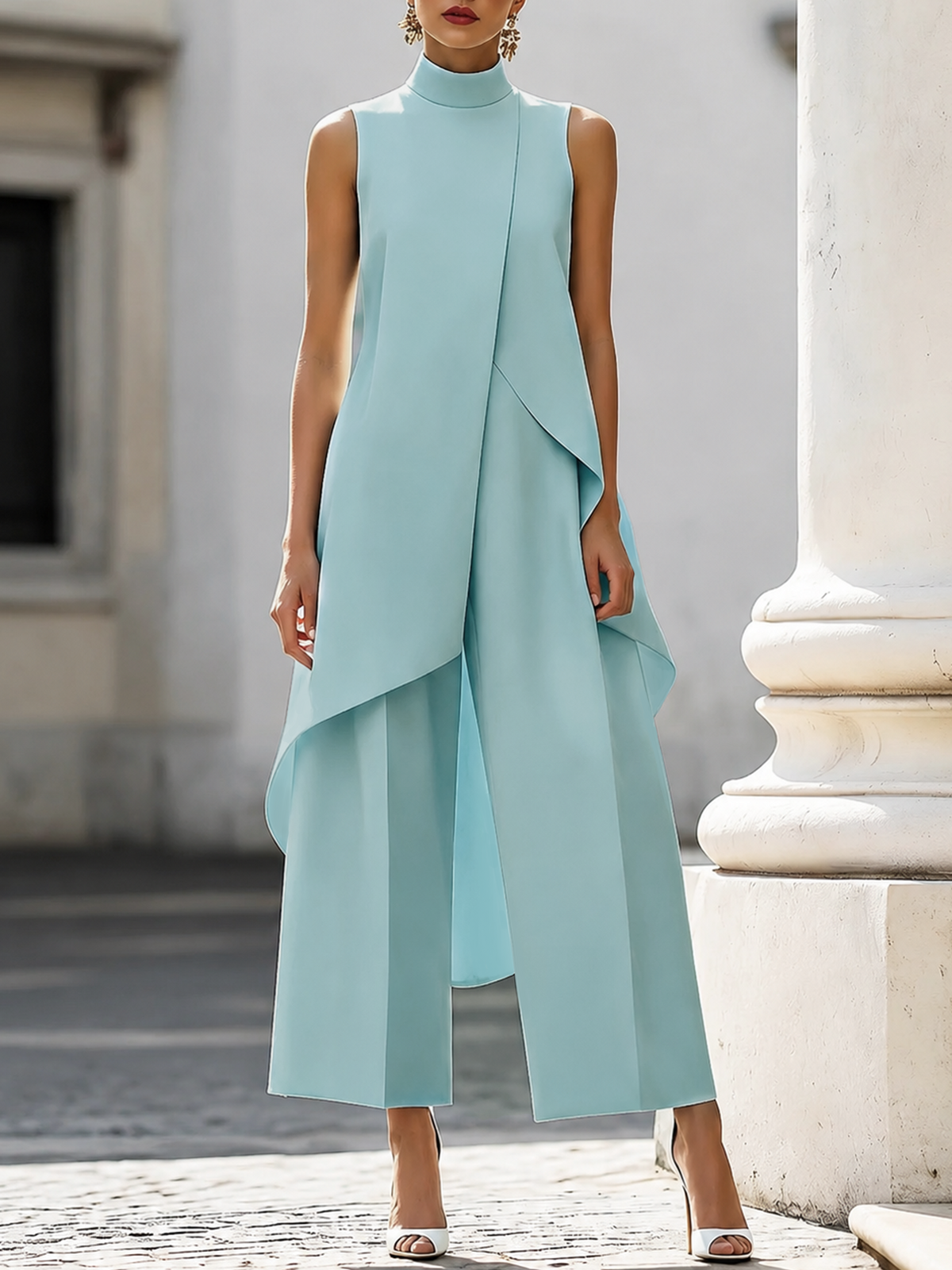 Catalina | Mono Elegante de Pierna Ancha