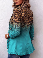 Casandra | Blazer Leopardo Degradado con Volantes