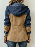 Veronica | Chaqueta con Capucha Bimaterial