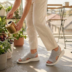 Ornella | Sandalias de plataforma en tejido transpirable